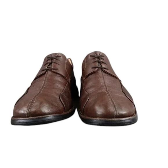Johnston & Murphy Shoes Mens 10 Oxford Derby Casual Dress Leather Comfort Brown main image 5